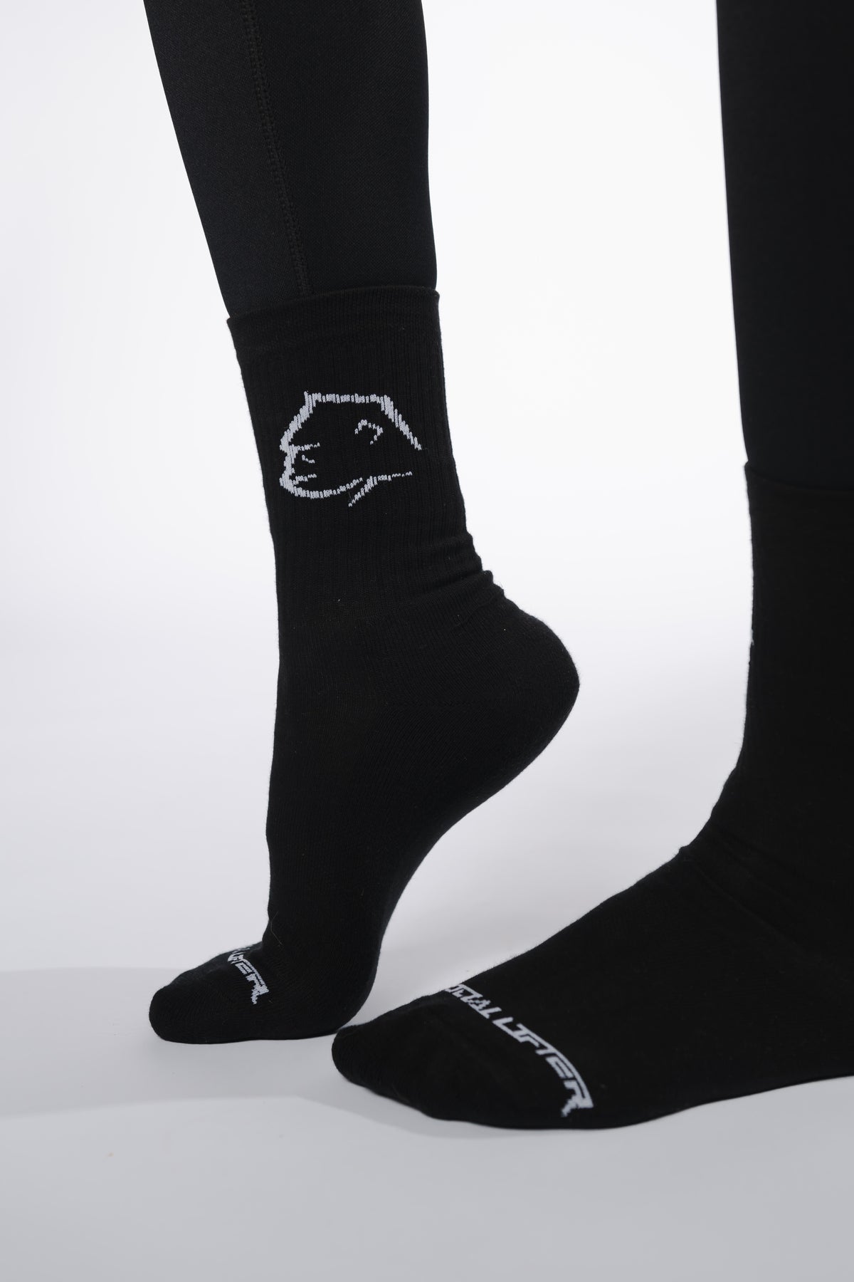 Calze Crew Unisex - Pack x2 nero