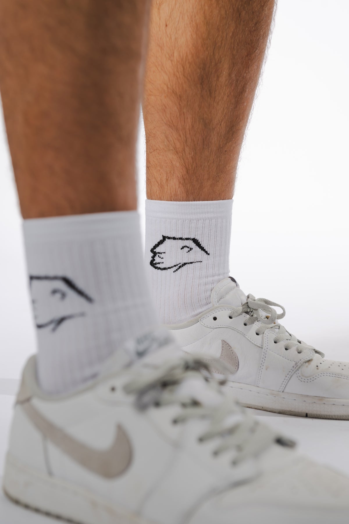 Calze Crew Unisex - Pack x2 bianco