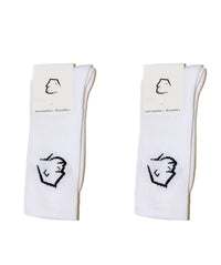Calze Crew Unisex - Pack x2 bianco