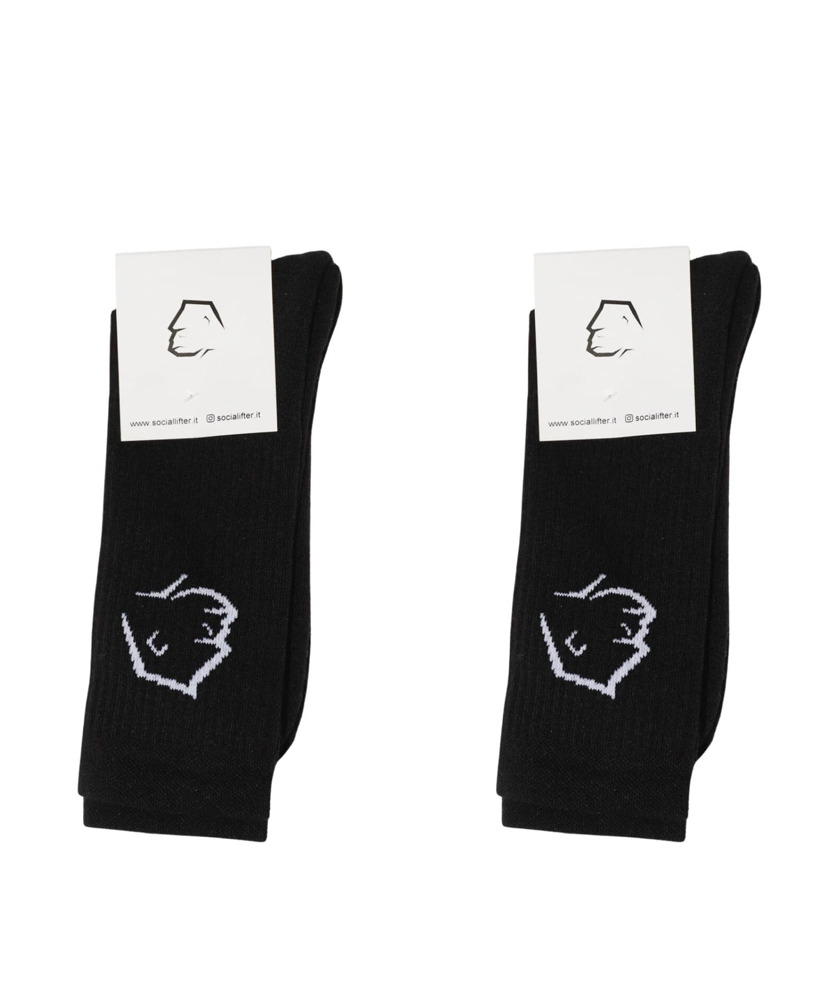 Calze Crew Unisex - Pack x2 nero
