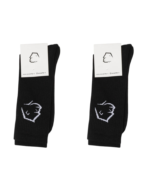 Calze Crew Unisex - Pack x2 nero